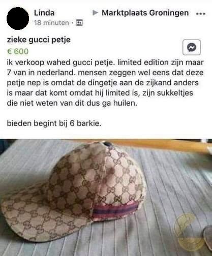 deze gucci petje is echt|gucci neppe rechts.